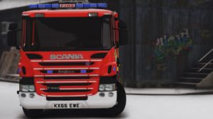 GTA 5 Vehicle Mod: 2015 Scania P280 Essex Fire And Rescue Appliance (Image #3)