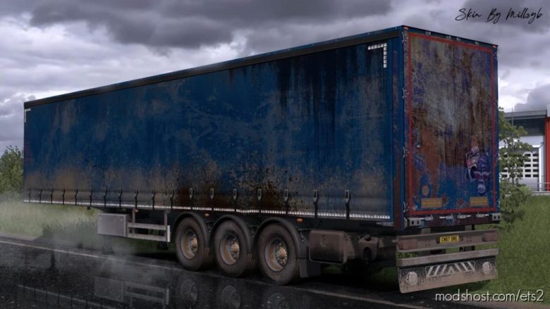 ETS2 Mod: Worn Curtain Trailer Skin Pack (Featured)