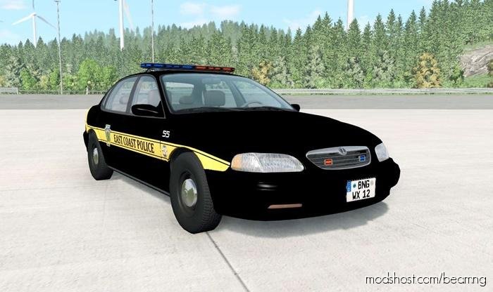 BeamNG Car Mod: Ibishu Pessima 1996 East Coast Police (Featured)