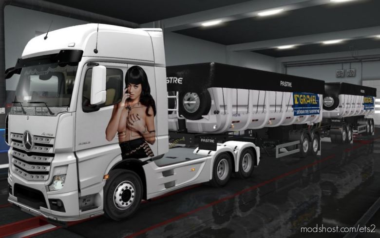 ETS2 Mod: Skin Mercedes Benz Actros MP4 Katy Perry 1.36 (Featured)