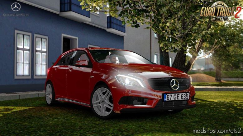 ETS2 Car Mod: Mercedes-Benz A45 V1R20 1.36.X (Featured)