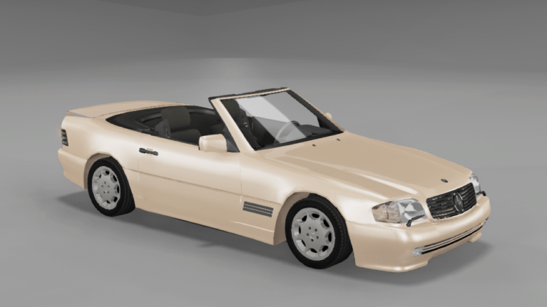 BeamNG Car Mod: Mercedes-Benz 500 SL (R129) (Featured)