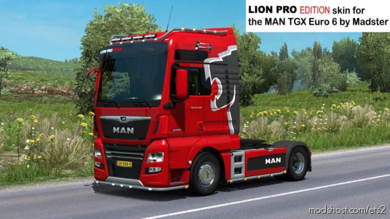 ETS2 Mod: MAN Lion PRO Edition Skin For Madster (Featured)