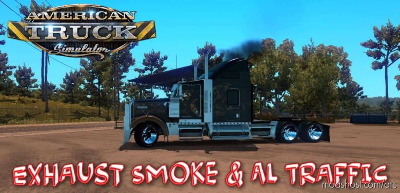 ATS Part Mod: Exhaust Smoke & AI Traffic 1.36 (Featured)