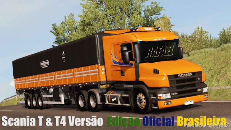 ETS2 Truck Mod: Scania T & T4 Brazil Official Edit 1.36.X (Featured)