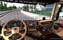 ETS2 Mod: Scania S & R CMI Brown – Beige Interior 1.36.X (Image #3)