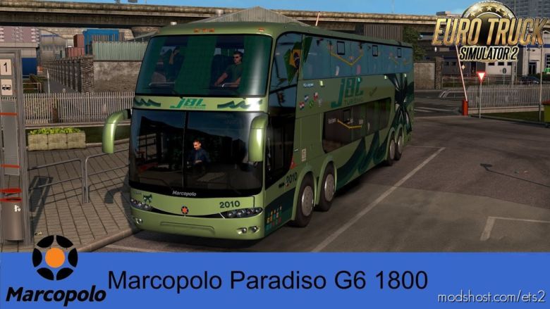 ETS2 Bus Mod: Scania Marcopolo Paradiso G6 DD 8X2 V4.0 1.36.X (Featured)