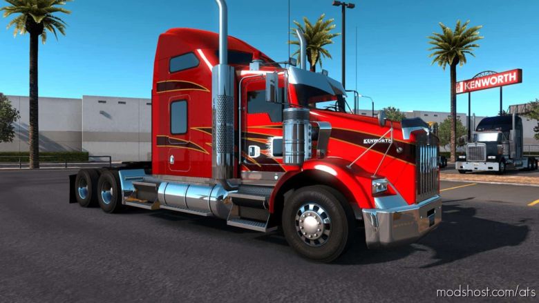 ATS Mod: Kenworth T800 2016 Truck 1.36 V1.1 (Featured)