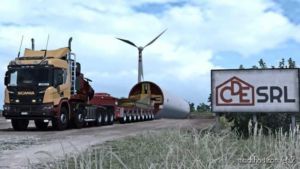 ETS2 Mod: Mega Wind Tower Trailer (Oversize) (Image #2)