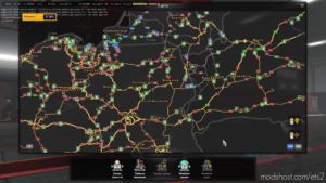 ETS2 Mod: Promods 2.43 + Poland Rebuilding 2.4.1 + Rusmap 2.0 Road Connection V1.04 1.36.X (Image #2)