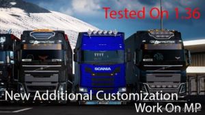 ETS2 Part Mod: NEW Additional Customization 1.36.X (Featured)