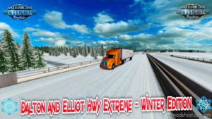 ATS Map Mod: Dalton And Elliot Extreme – Winter Edition 1.36.X (Image #2)