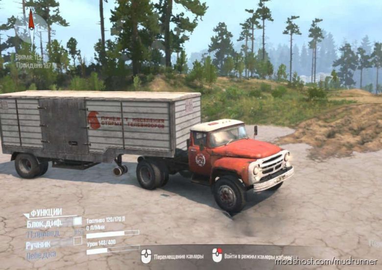 MudRunner Mod: ZIL 130B (Avtoexport) Truck (Featured)