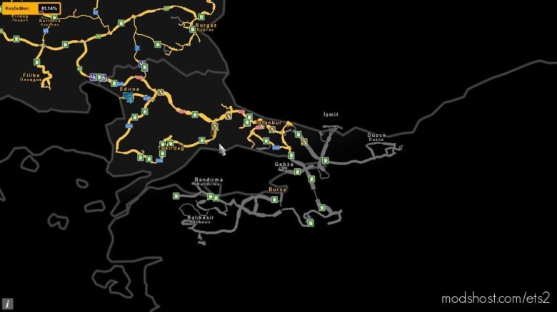 ETS2 Mod: Map Of Turkey By Onal 1.36.X (Featured)