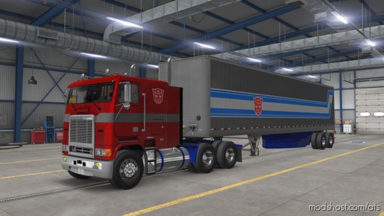 ATS Pack Mod: “Optimus Prime” For Harven’s Freightliner FLB (Featured)