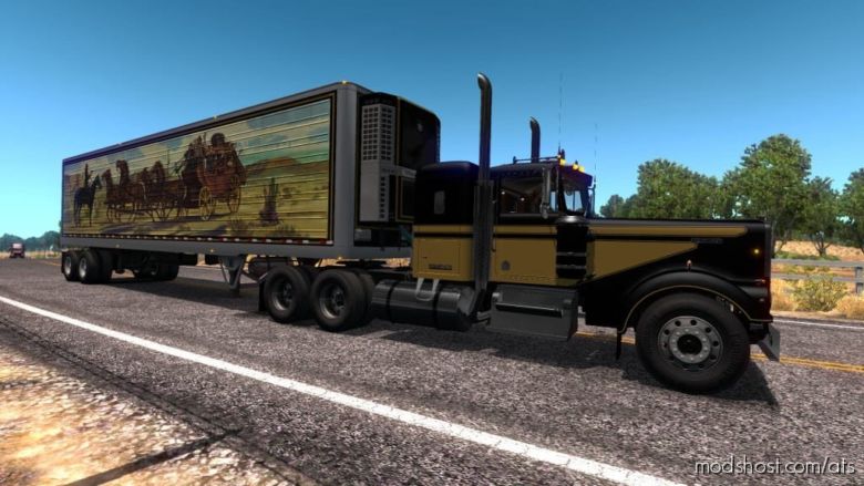 ATS Pack Mod: “Smokey And The Bandit” Skin For Bigdaddyt150’S 1974 Kenworth W900A (Featured)