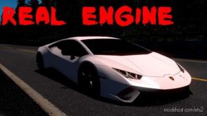 ETS2 Car Mod: Lamborghini Huracan Real Engine 1.36 (Featured)