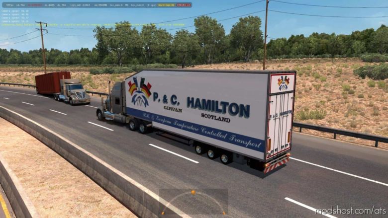 ATS Mod: Krone Doubledeck Trailer In Traffic 1.36 & UP (Featured)