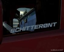 ETS2 Part Mod: Schitteront Sticker For Glass (Featured)