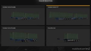 ETS2 Trailer Mod: Flatbed Doubles In Freight Market 1.36.X (Image #3)