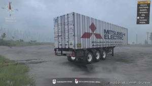 MudRunner Mod: Semitrailer Mitsubishi Container Ship (Featured)