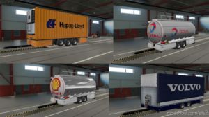 ETS2 Mod: MIX Of Nordic Companies Tandem Skin Pack (Image #2)