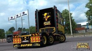 ETS2 Truck Mod: V8K R520 Wolverine Scania 1.36 (Image #2)