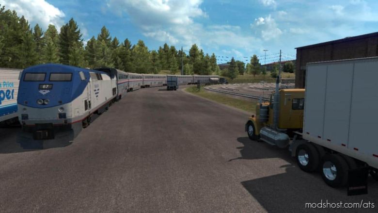 ATS Traffic Mod: Trains Everywhere (Road Nightmare) 1.37 (Featured)