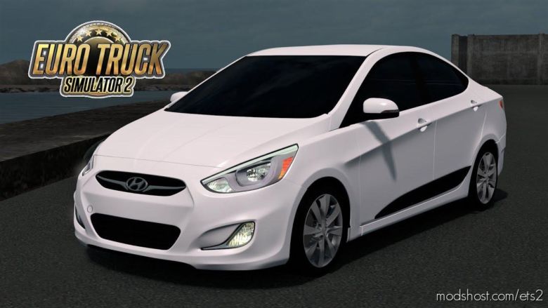 ETS2 Car Mod: Hyundai Accent Blue 2010 V3.0 1.36.X (Featured)