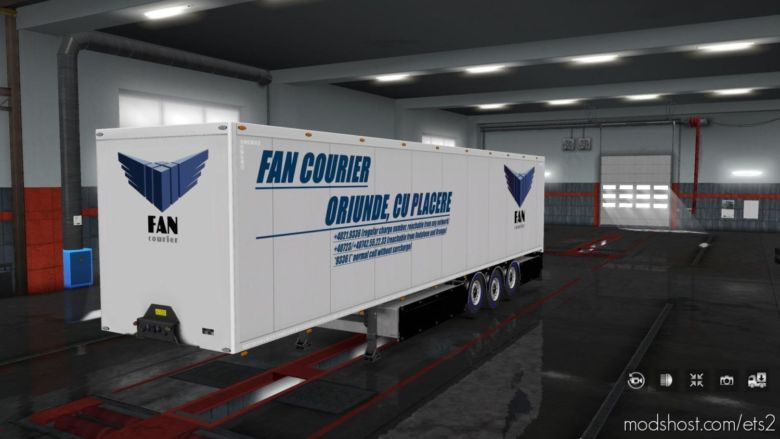 ETS2 Mod: FAN Courier Trailer Skin (Featured)