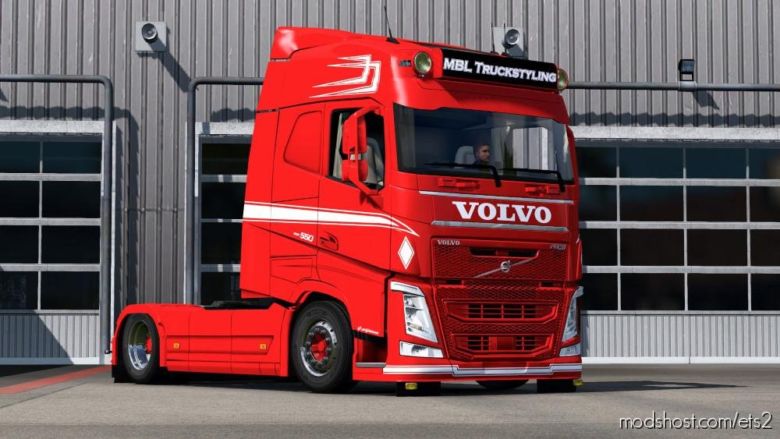 ETS2 Volvo Mod: Paintable Mpt-Style Skin For Volvo FH2012 (Featured)