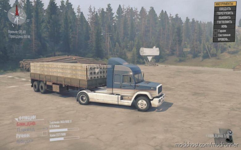 MudRunner Mod: Semi-Trailer With Cargo Default V1.1 (Featured)