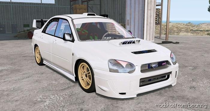 BeamNG Subaru Car Mod: Impreza WRX STI (GDB) 2004 (Featured)