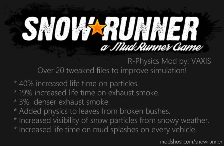 SnowRunner Mod: R-Physics (Featured)