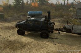 SnowRunner Addon Mod: Hummer Minicrane V1.8 (Image #2)