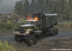 SnowRunner Truck Mod: White Western Star 4964 Military Edition 1.0.1 (Image #2)