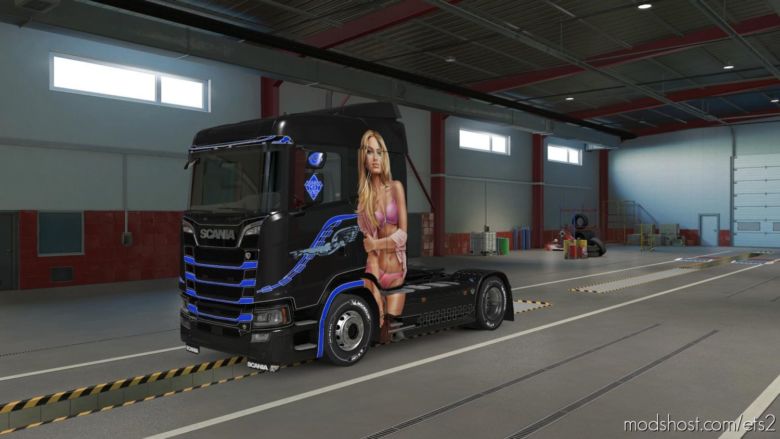 ETS2 Scania Skin Mod: KIM Paintjob For Scania 2016 S (Featured)