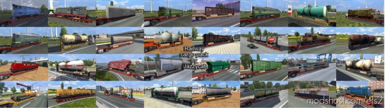 ETS2 Mod: Railway Cargo Pack V2.1.1 (Featured)