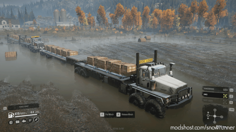 SnowRunner Mod: Twin Steer Truck V2 (Featured)