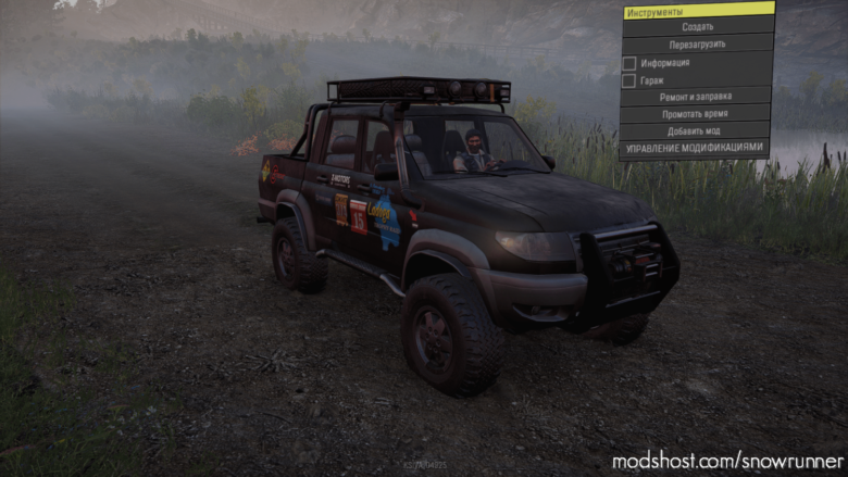 SnowRunner Car Mod: UAZ Patriot Pickup V2 Test (Featured)