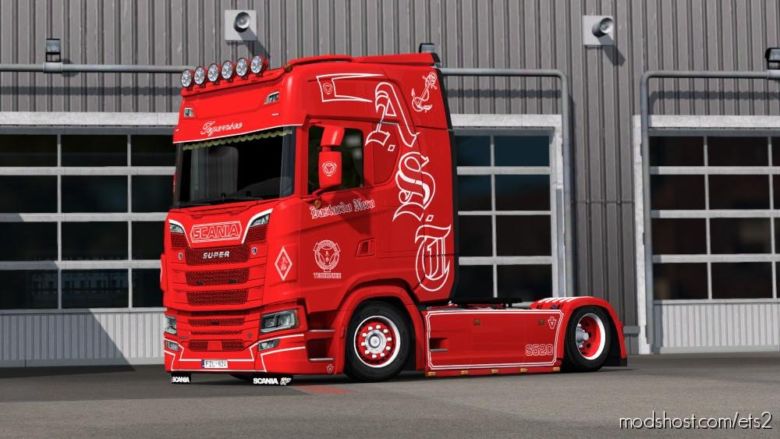 ETS2 Scania Mod: Paintable Andreas Schubert Skin V1.1 (Featured)