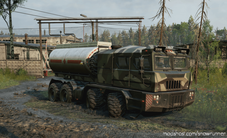 SnowRunner Truck Mod: Kolob 74760 Attachments & LOW Saddle Trailers (Featured)