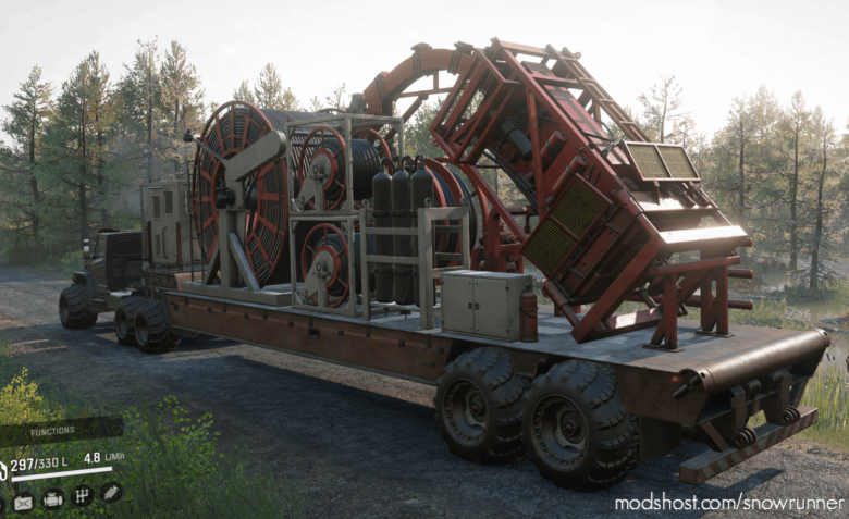 SnowRunner Mod: Offroad Coiled Tubing Semitrailer (Featured)