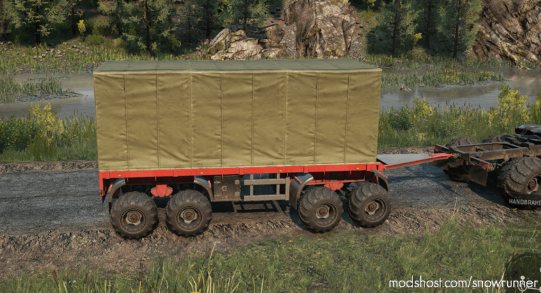 SnowRunner Mod: Offroad Flatbed Special Trailer (Featured)