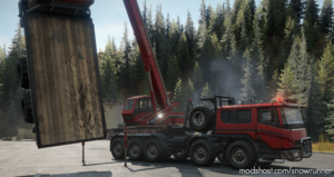 SnowRunner Addon Mod: Azov 73210 US Crane (Upgraded) And Suspension Lift V1.1.0 (Image #2)