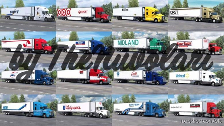 ATS Mod: SCS 53FT Trailer Skinpack V1.2.5 (Featured)