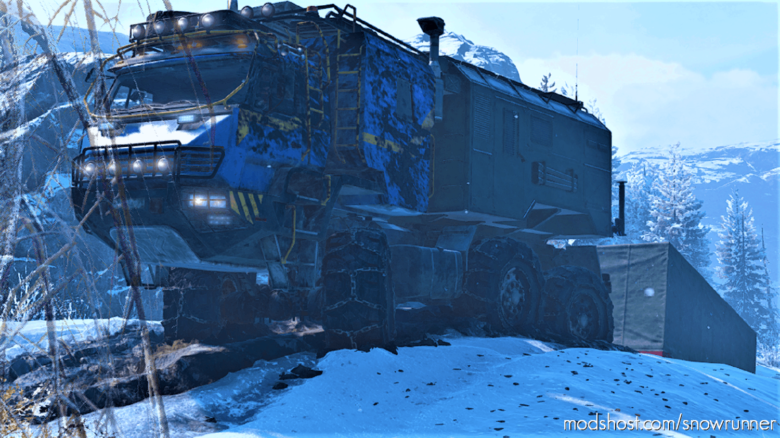 SnowRunner Truck Mod: Azov 42-20 Antarctic XXL V1.0.2 (Featured)