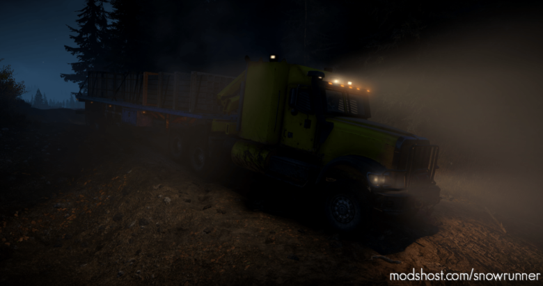 SnowRunner Addon Mod: Tweaked Navistar + Side LED Foglights V1.2.0 (Featured)