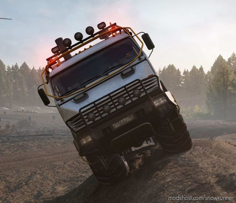 SnowRunner Truck Mod: Kamaz-6345 Arctic (Featured)