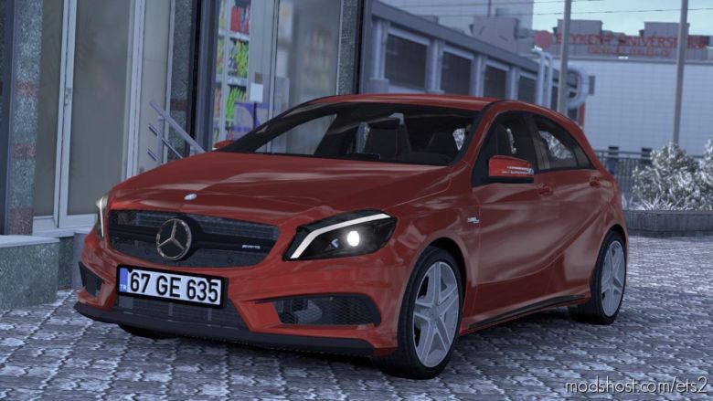 ETS2 Mercedes-Benz Car Mod: A45 V1R30 1.37 (Featured)